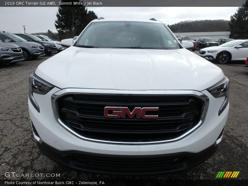 Summit White / Jet Black 2019 GMC Terrain SLE AWD