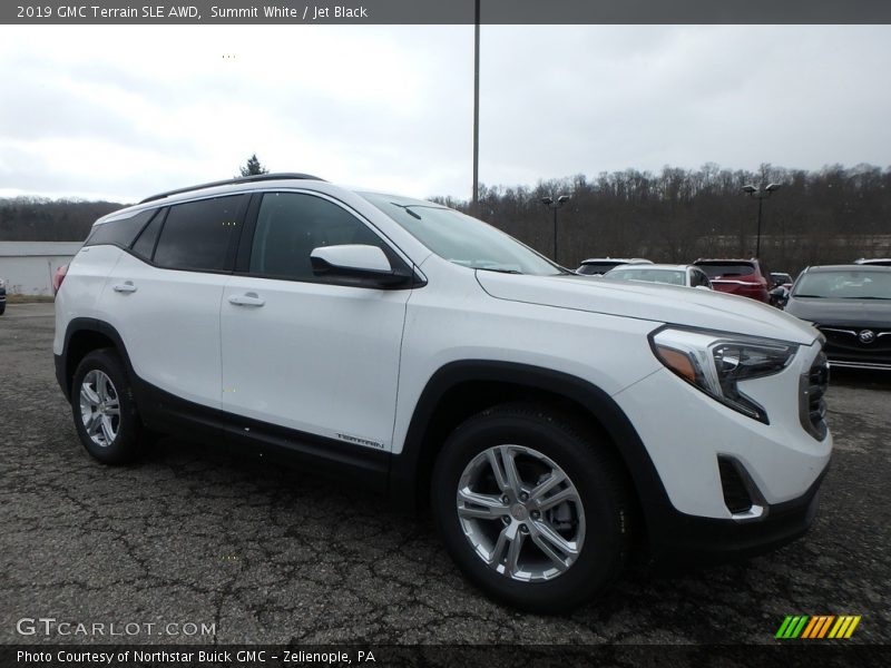Summit White / Jet Black 2019 GMC Terrain SLE AWD