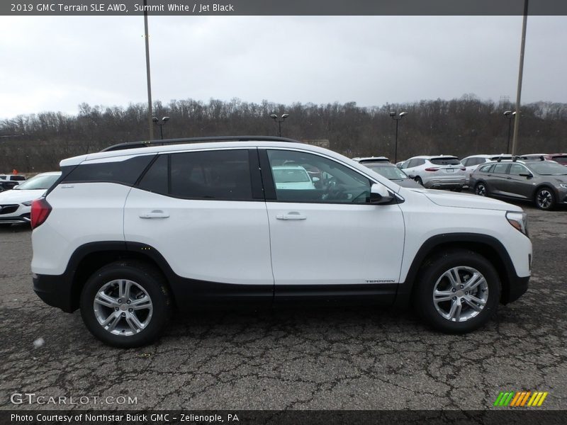 Summit White / Jet Black 2019 GMC Terrain SLE AWD