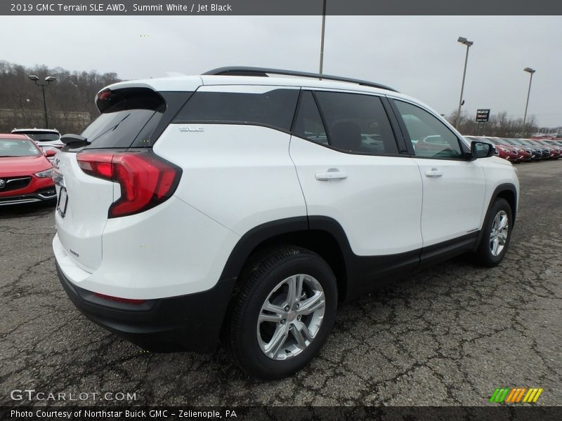 Summit White / Jet Black 2019 GMC Terrain SLE AWD