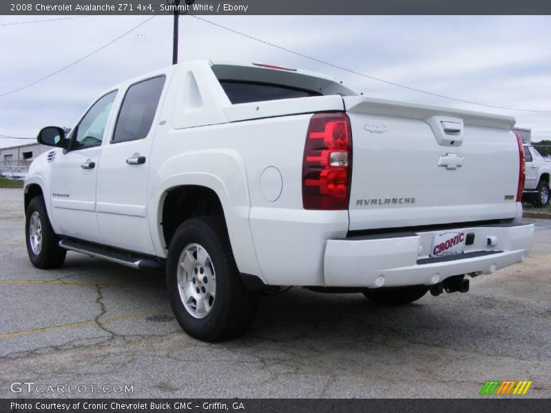 Summit White / Ebony 2008 Chevrolet Avalanche Z71 4x4