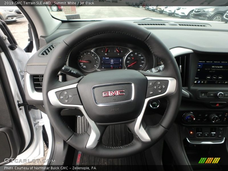 Summit White / Jet Black 2019 GMC Terrain SLE AWD