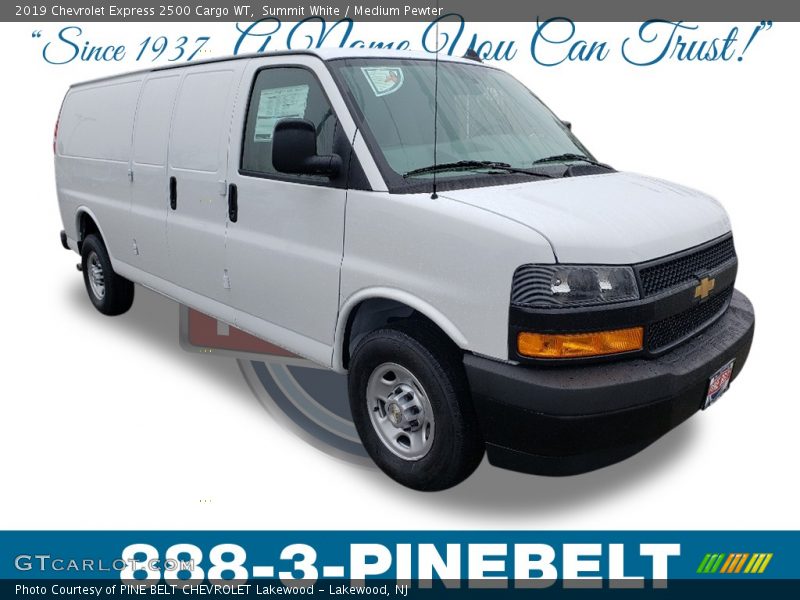 Summit White / Medium Pewter 2019 Chevrolet Express 2500 Cargo WT