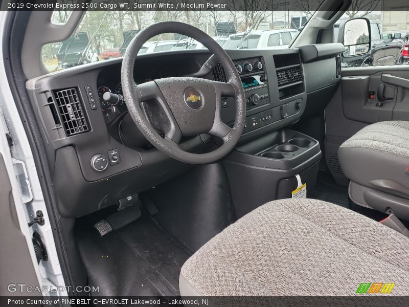 Summit White / Medium Pewter 2019 Chevrolet Express 2500 Cargo WT