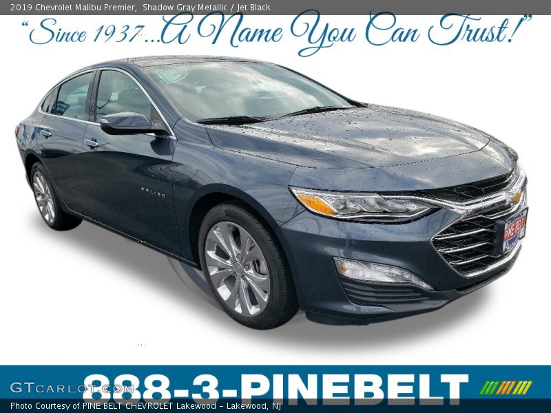 Shadow Gray Metallic / Jet Black 2019 Chevrolet Malibu Premier