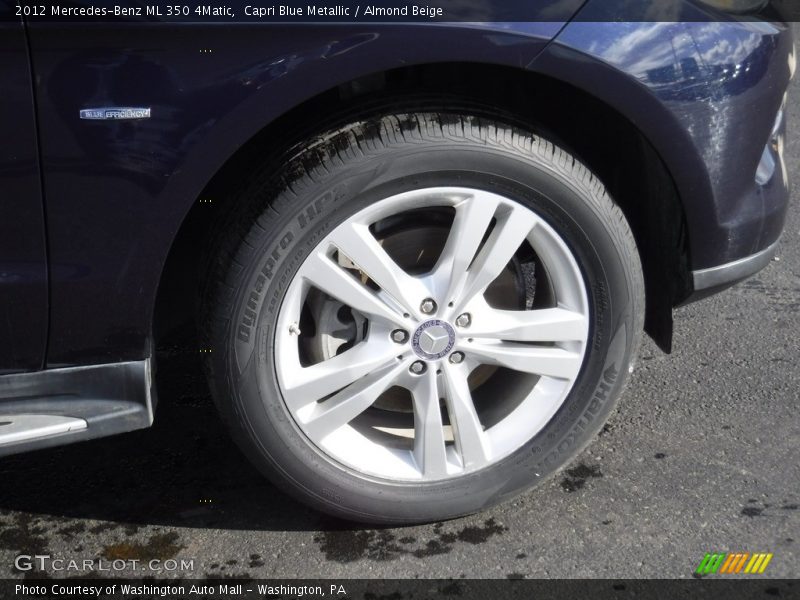 Capri Blue Metallic / Almond Beige 2012 Mercedes-Benz ML 350 4Matic