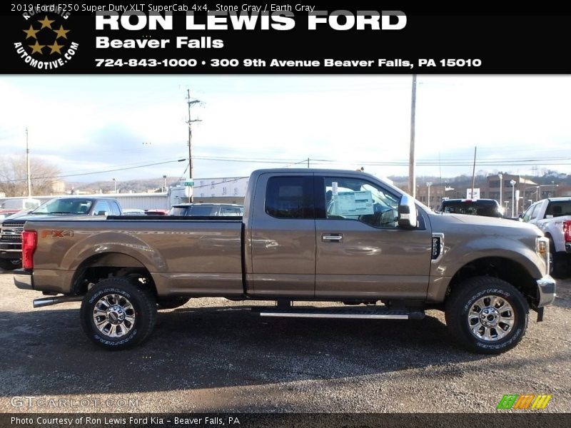 Stone Gray / Earth Gray 2019 Ford F250 Super Duty XLT SuperCab 4x4