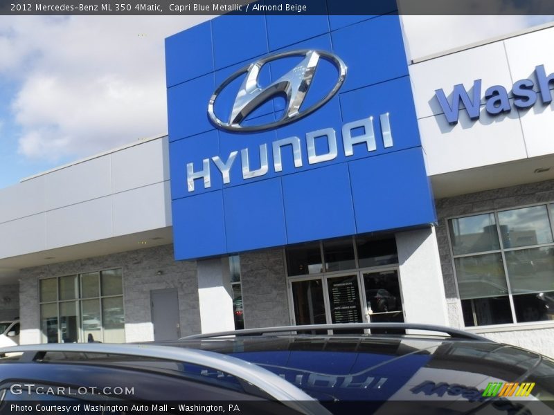 Capri Blue Metallic / Almond Beige 2012 Mercedes-Benz ML 350 4Matic