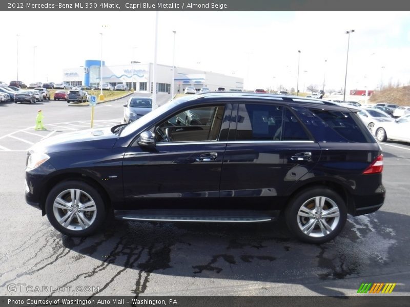Capri Blue Metallic / Almond Beige 2012 Mercedes-Benz ML 350 4Matic