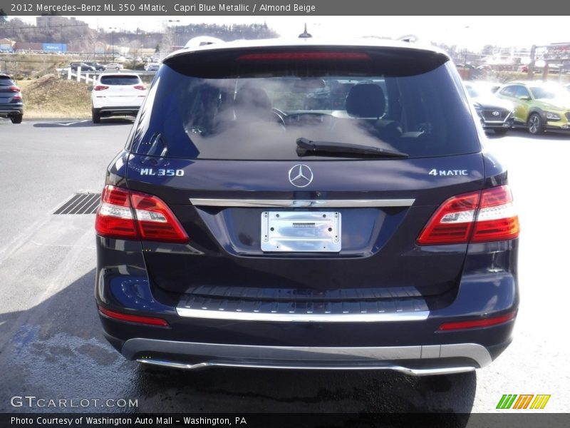 Capri Blue Metallic / Almond Beige 2012 Mercedes-Benz ML 350 4Matic