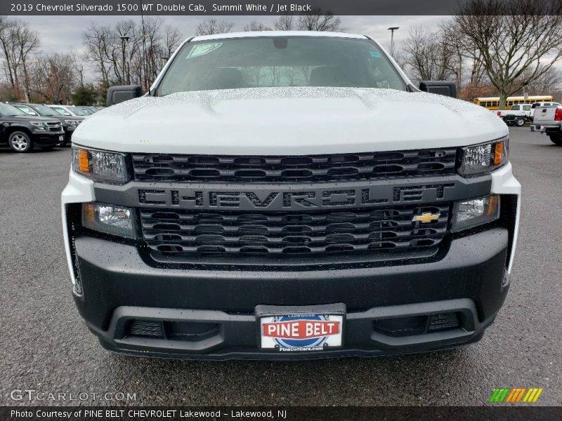 Summit White / Jet Black 2019 Chevrolet Silverado 1500 WT Double Cab