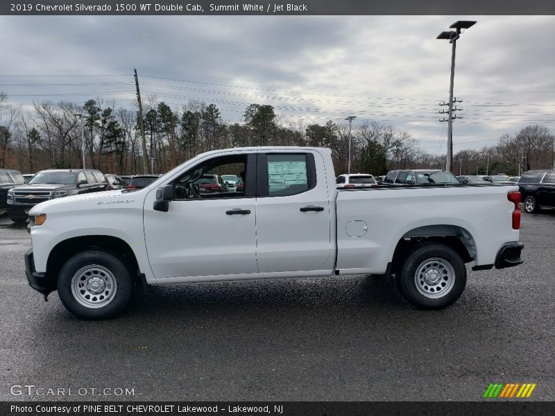 Summit White / Jet Black 2019 Chevrolet Silverado 1500 WT Double Cab