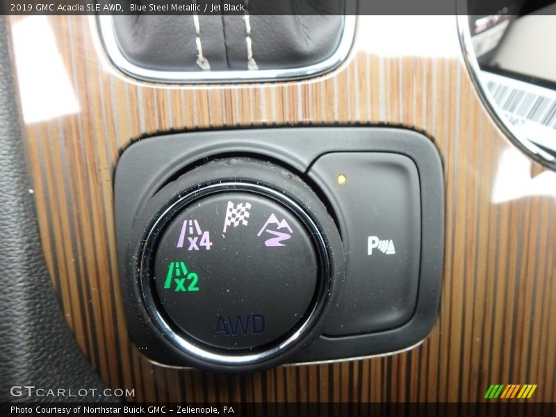 Blue Steel Metallic / Jet Black 2019 GMC Acadia SLE AWD