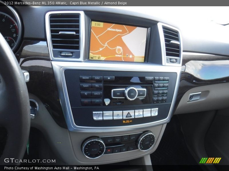 Capri Blue Metallic / Almond Beige 2012 Mercedes-Benz ML 350 4Matic