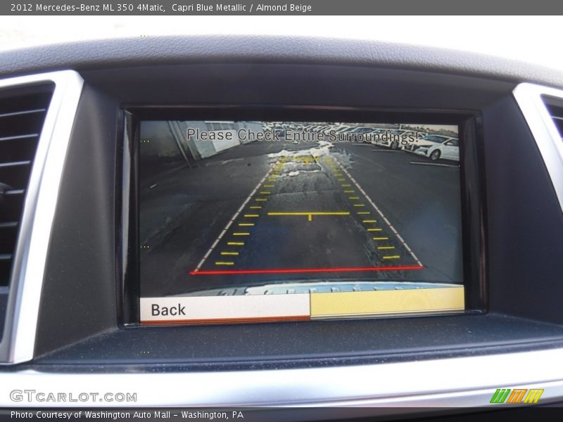 Capri Blue Metallic / Almond Beige 2012 Mercedes-Benz ML 350 4Matic