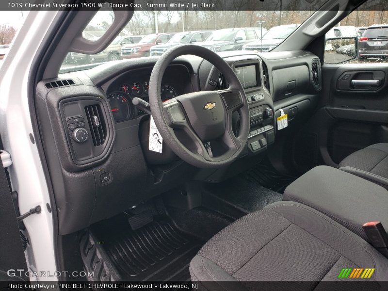 Summit White / Jet Black 2019 Chevrolet Silverado 1500 WT Double Cab