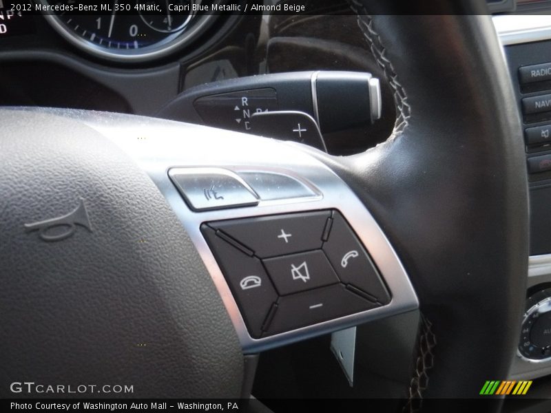 Capri Blue Metallic / Almond Beige 2012 Mercedes-Benz ML 350 4Matic