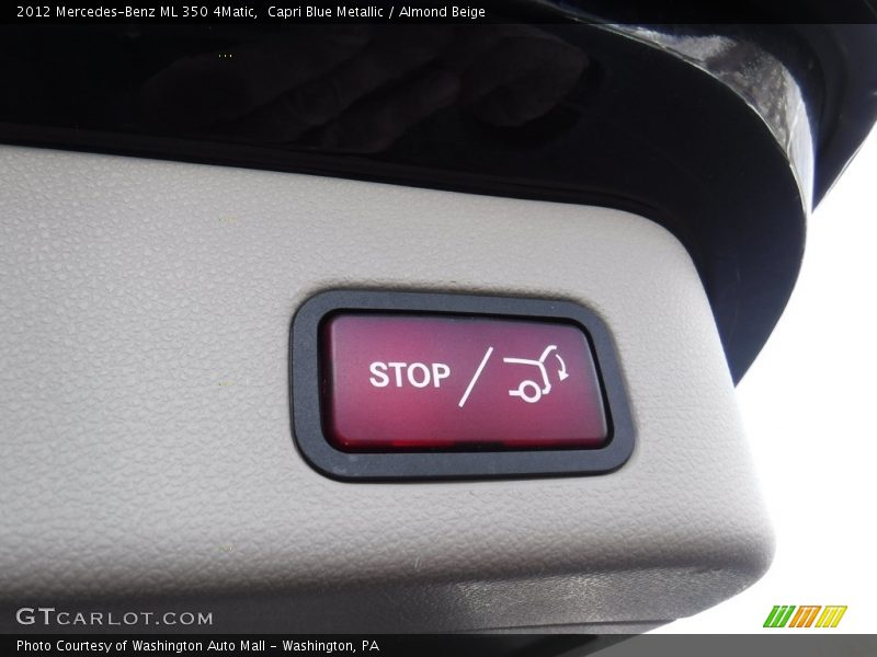 Capri Blue Metallic / Almond Beige 2012 Mercedes-Benz ML 350 4Matic