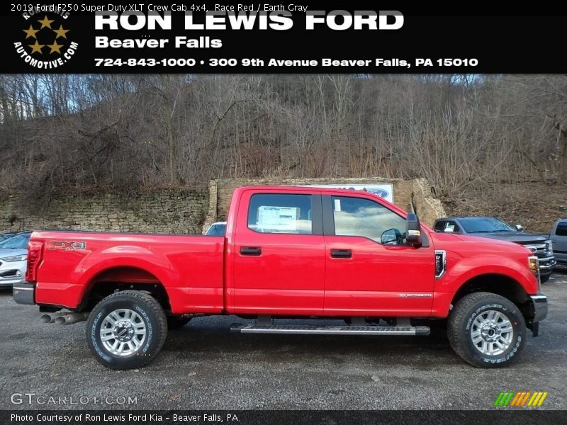 Race Red / Earth Gray 2019 Ford F250 Super Duty XLT Crew Cab 4x4