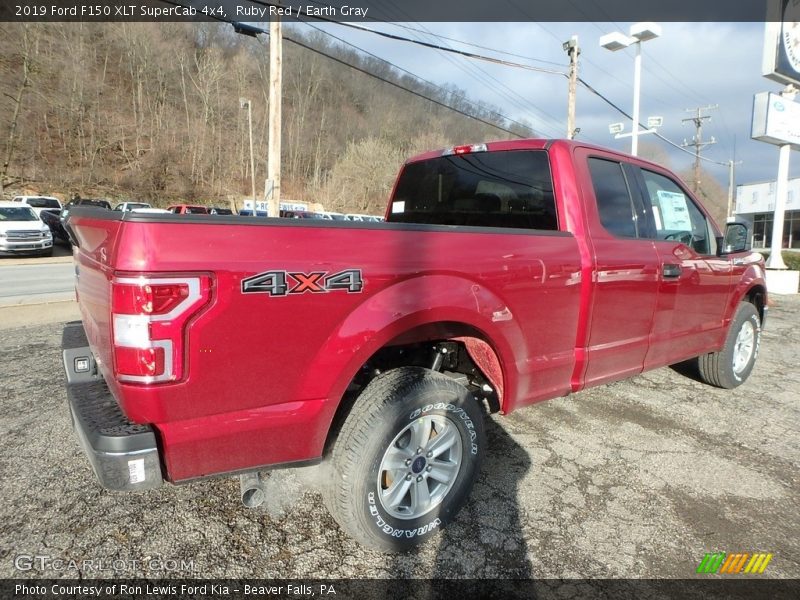 Ruby Red / Earth Gray 2019 Ford F150 XLT SuperCab 4x4