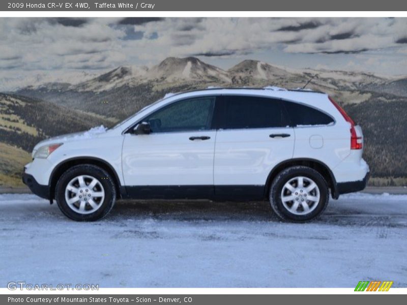 Taffeta White / Gray 2009 Honda CR-V EX 4WD