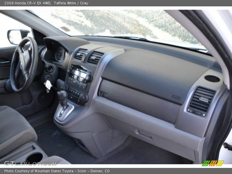 Taffeta White / Gray 2009 Honda CR-V EX 4WD