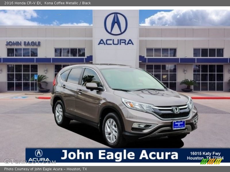 Kona Coffee Metallic / Black 2016 Honda CR-V EX
