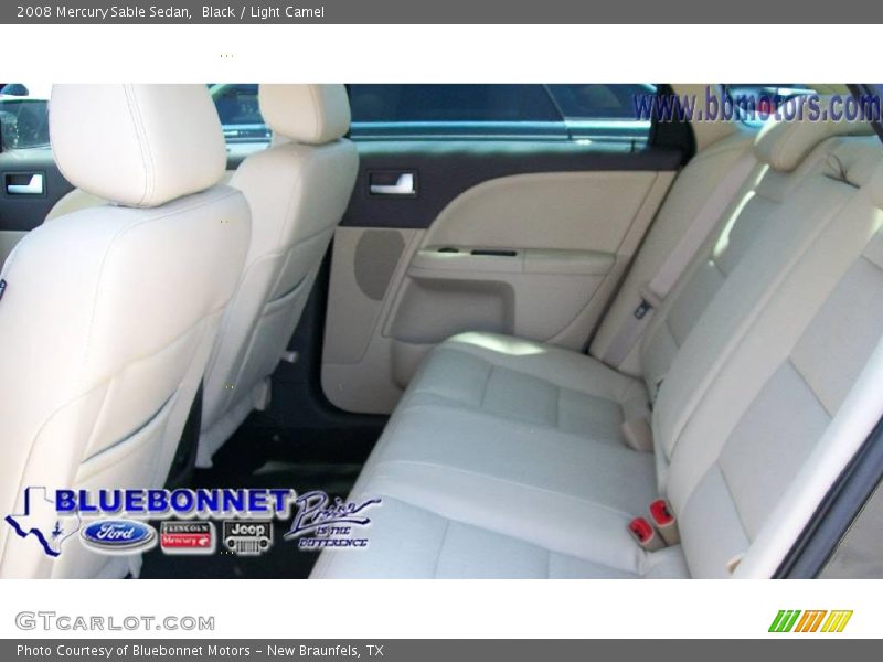 Black / Light Camel 2008 Mercury Sable Sedan