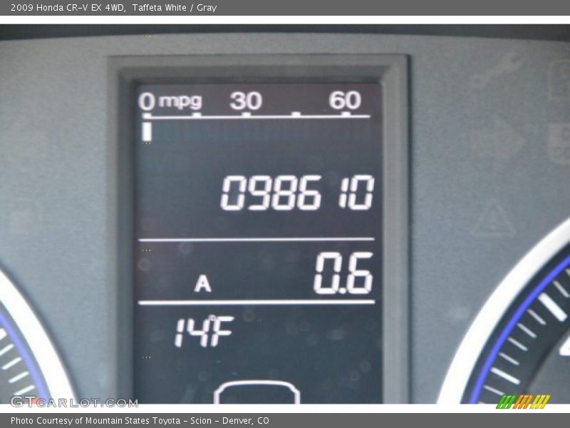 Taffeta White / Gray 2009 Honda CR-V EX 4WD