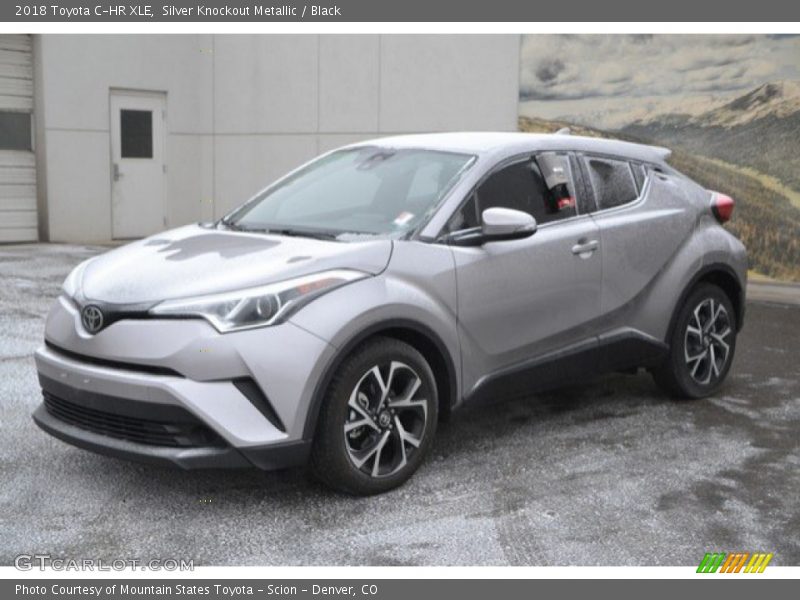 Silver Knockout Metallic / Black 2018 Toyota C-HR XLE