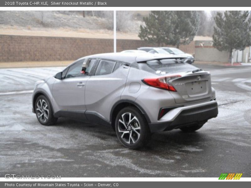 Silver Knockout Metallic / Black 2018 Toyota C-HR XLE