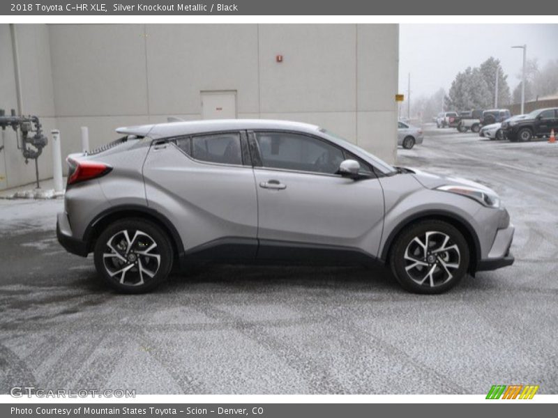 Silver Knockout Metallic / Black 2018 Toyota C-HR XLE