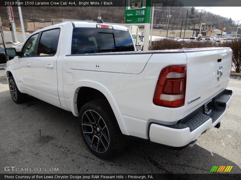 Bright White / Black 2019 Ram 1500 Laramie Crew Cab 4x4