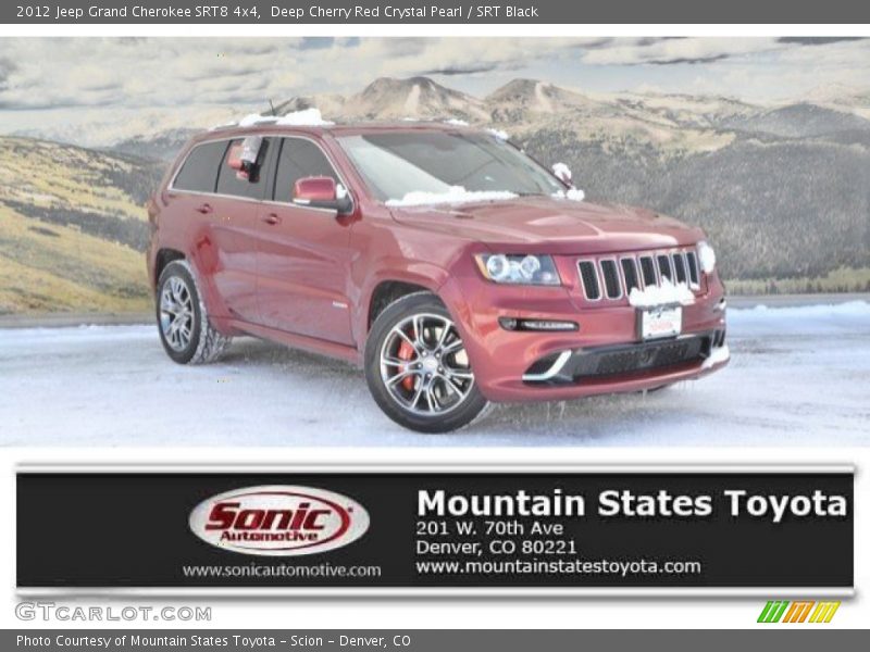 Deep Cherry Red Crystal Pearl / SRT Black 2012 Jeep Grand Cherokee SRT8 4x4
