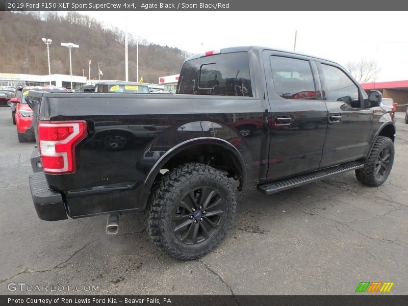 Agate Black / Sport Black/Red 2019 Ford F150 XLT Sport SuperCrew 4x4