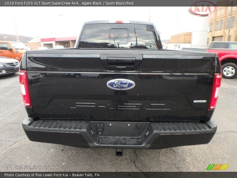Agate Black / Sport Black/Red 2019 Ford F150 XLT Sport SuperCrew 4x4