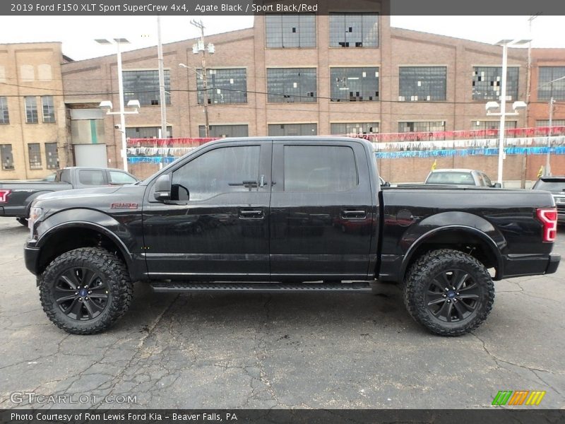 Agate Black / Sport Black/Red 2019 Ford F150 XLT Sport SuperCrew 4x4