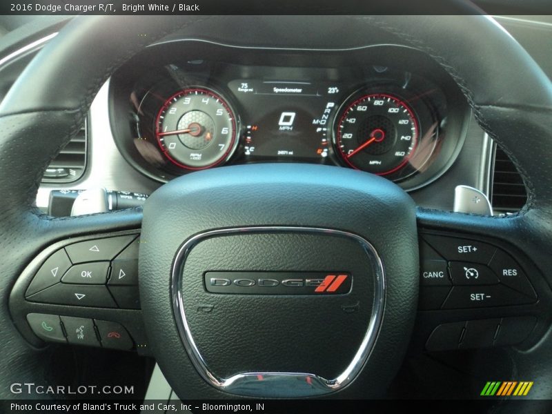 Bright White / Black 2016 Dodge Charger R/T