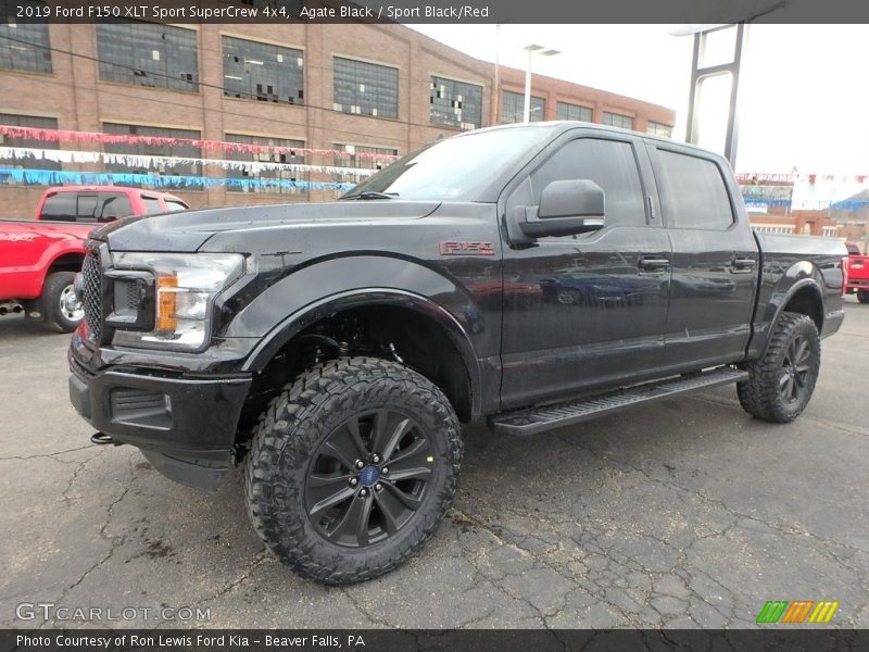 Agate Black / Sport Black/Red 2019 Ford F150 XLT Sport SuperCrew 4x4
