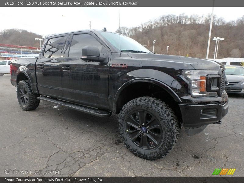Agate Black / Sport Black/Red 2019 Ford F150 XLT Sport SuperCrew 4x4