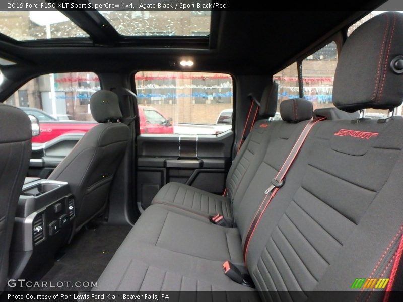 Agate Black / Sport Black/Red 2019 Ford F150 XLT Sport SuperCrew 4x4