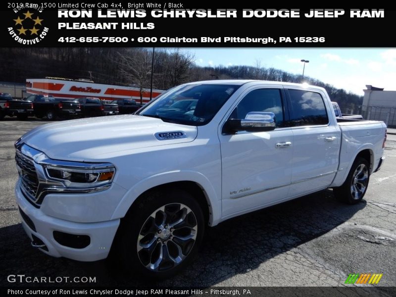 Bright White / Black 2019 Ram 1500 Limited Crew Cab 4x4