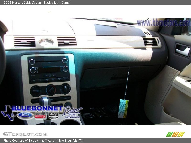 Black / Light Camel 2008 Mercury Sable Sedan