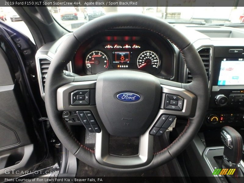 Agate Black / Sport Black/Red 2019 Ford F150 XLT Sport SuperCrew 4x4