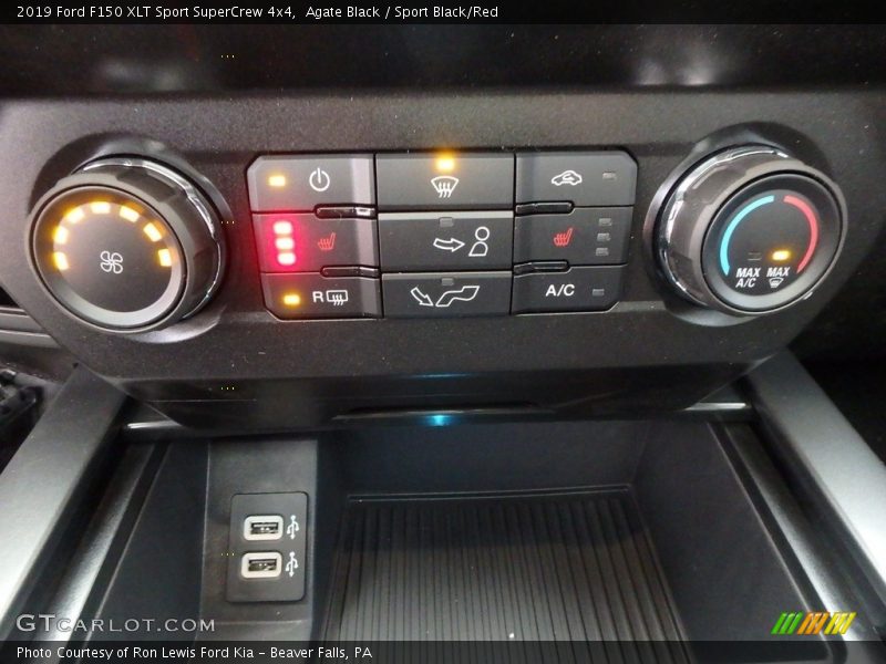 Agate Black / Sport Black/Red 2019 Ford F150 XLT Sport SuperCrew 4x4