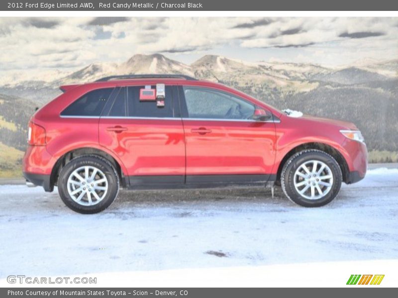 Red Candy Metallic / Charcoal Black 2012 Ford Edge Limited AWD