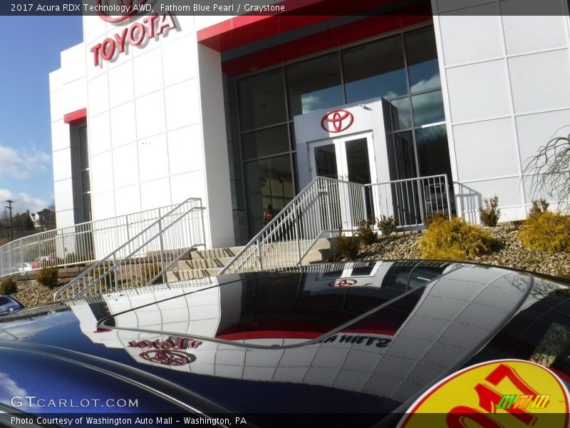 Fathom Blue Pearl / Graystone 2017 Acura RDX Technology AWD