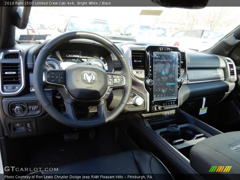 Bright White / Black 2019 Ram 1500 Limited Crew Cab 4x4