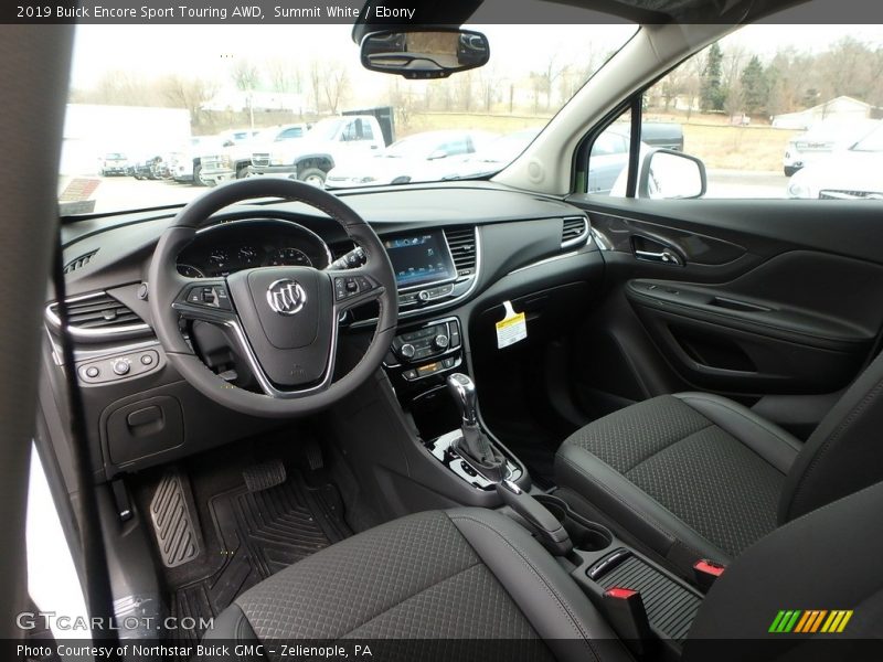  2019 Encore Sport Touring AWD Ebony Interior