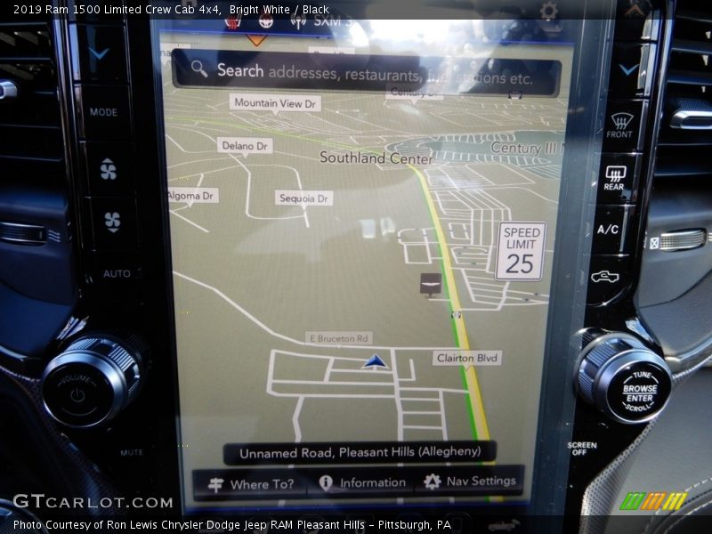 Bright White / Black 2019 Ram 1500 Limited Crew Cab 4x4